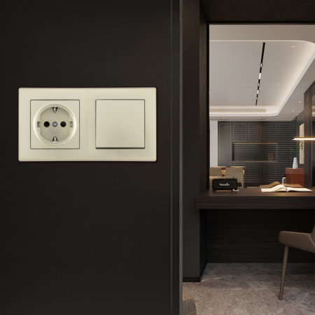 Розетка Arte Milano SET06-2-30-1-40-1 shampan