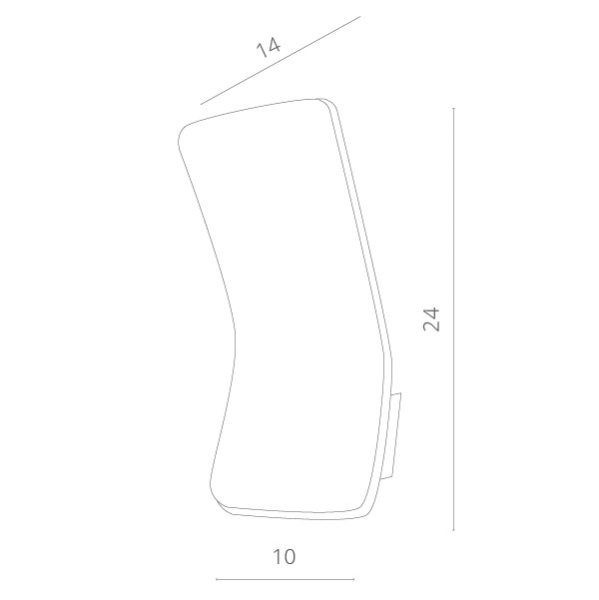 Бра ARTE Lamp A8053AL-1WH