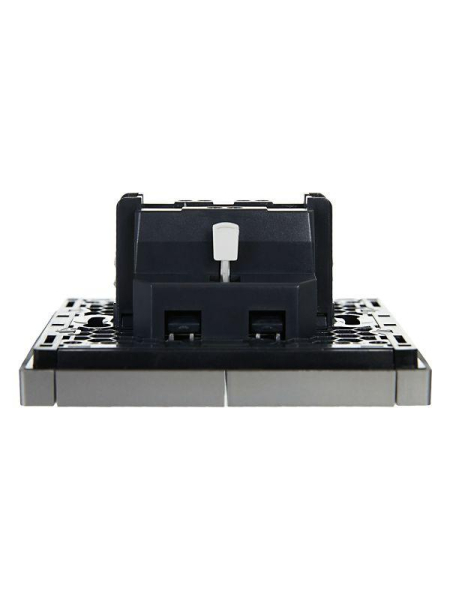 Выключатель 2-кл. СП FORTE&PIANO 10А FP505 сталь IEK FP-V20-0-10-1-K46