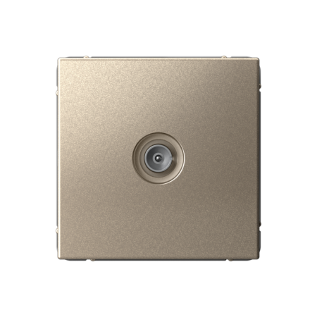 Розетка телевизионная оконечная TV ArtGallery 1дБ механизм шампань SE GAL000591