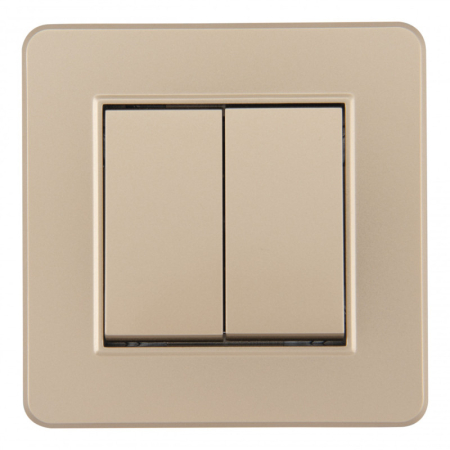 Выключатель Arte Milano SET16-1-30-2 shampan