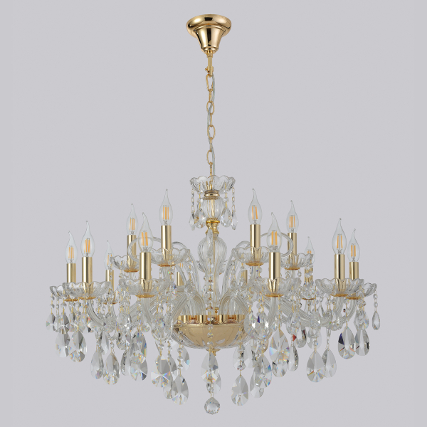 Crystal Lux Люстра Crystal Lux MONICA SP10+5 GOLD