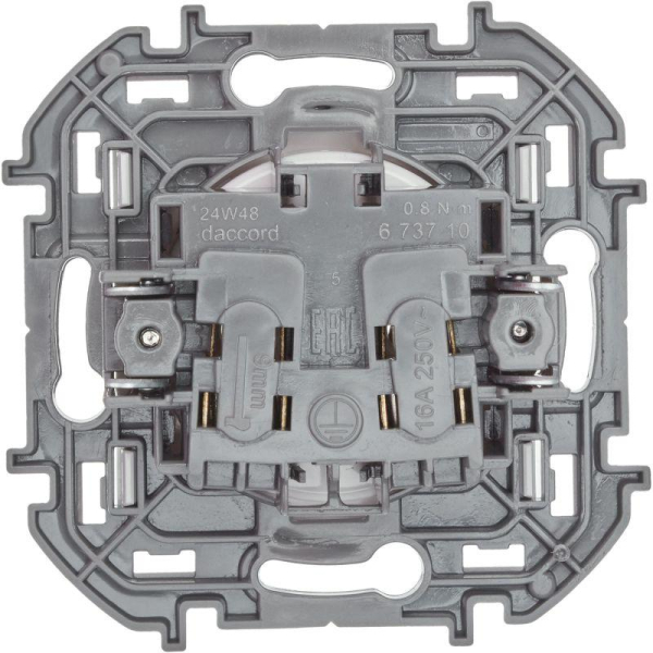 Розетка 1-м СП Inspiria 16А IP20 250В 2P механизм бел. IEK 673710