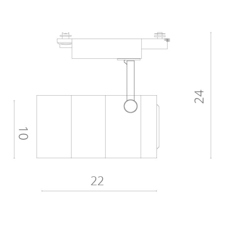 Светильник на шине ARTE Lamp A2712PL-1BK