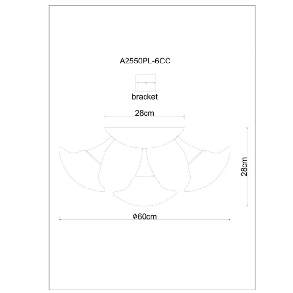 Накладная люстра ARTE Lamp A2550PL-6CC