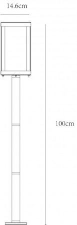 Садово-парковый светильник ARTE Lamp A4569PA-1BK