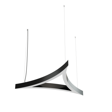 Trigon Line Arc In  2000x2000x2000 h80  4000К 90Ra Черный
