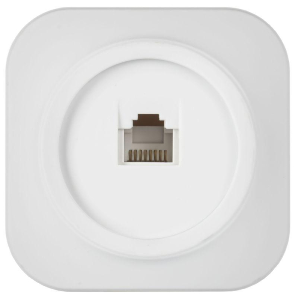 Розетка компьютерная ОП GLORY РК10-ХБм RJ45 кат.5E бел. матов. IEK EKH10-K01M