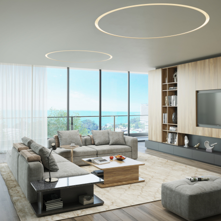 CALYPSO 1900 Встраиваемый кольцевой гипсовый светильник