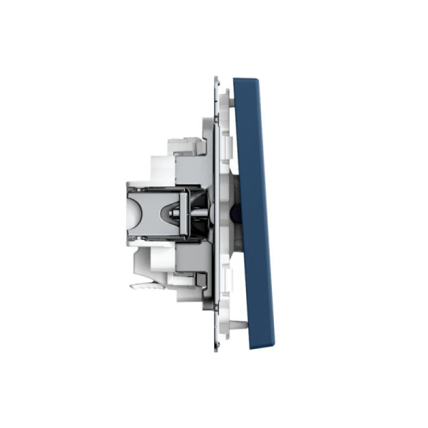 Выключатель 1-кл. ArtGallery 10AX быстрозажим. клем. механизм аквамарин SE GAL001111S