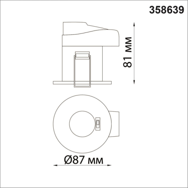 Влагозащищенный светильник Novotech 358639
