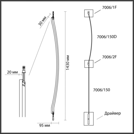 Бра Odeon Light 7006/150D