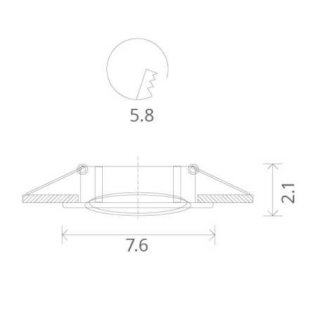 Встраиваемый светильник ARTE Lamp A2103PL-1BK