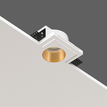 QUASAR 55 BRASS Встраиваемый потолочный гипсовый светильник