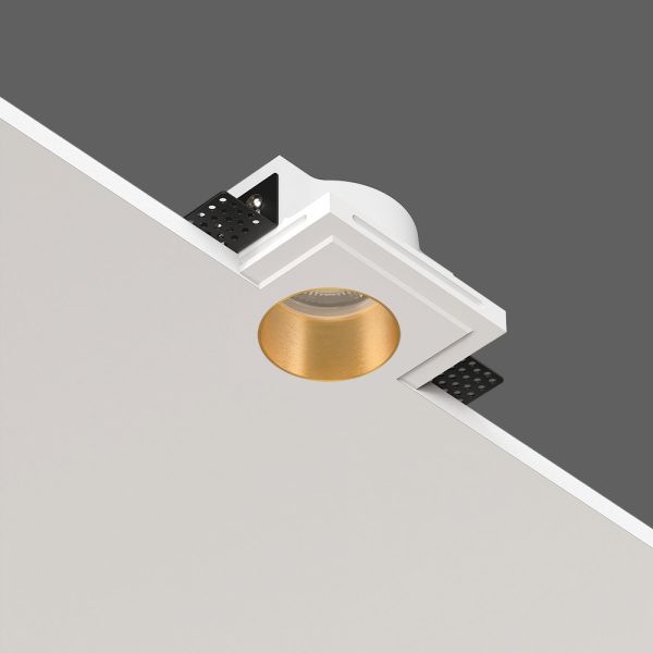 QUASAR 55 BRASS Встраиваемый потолочный гипсовый светильник