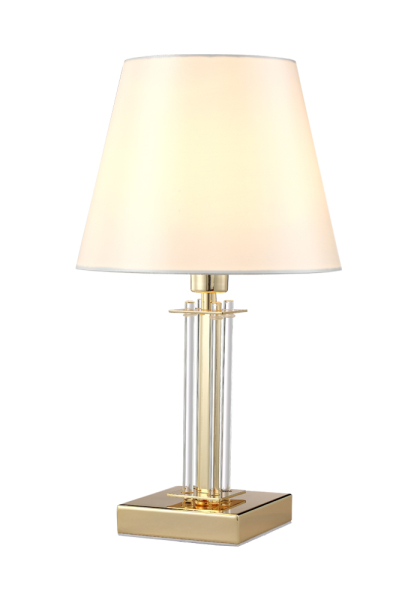Crystal Lux Настольная лампа Crystal Lux NICOLAS LG1 GOLD/WHITE