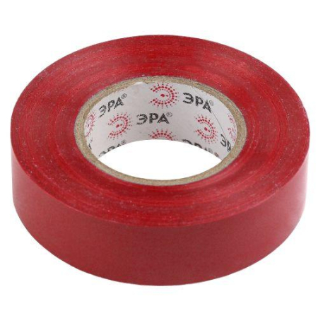 Изолента ПВХ 15ммх20м красн. ЭРА C0036550