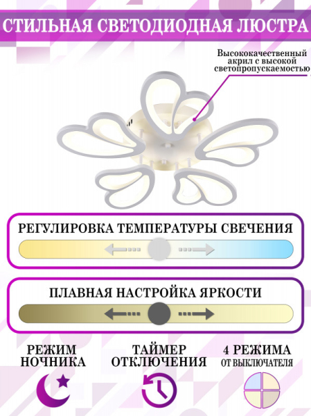 Накладная люстра Natali Kovaltseva LED LAMPS 81219