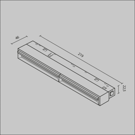 Светильник на шине Maytoni Technical TR106-2-12W4K-B