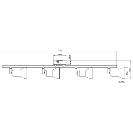 Спот ARTE Lamp A3115PL-4SS