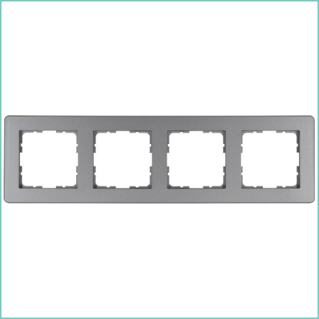 Рамка 4-м G-Flex алюм. Jasmart G1104S