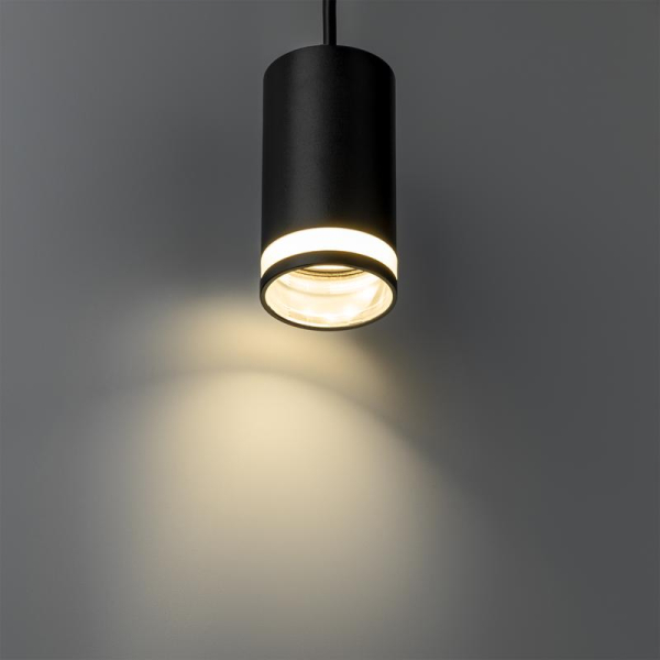 Светильник трековый подвес ARTLINE 55х55х100мм GU10 230В алюм./пластик. 2.6кв.м черн.н. Ritter 59930 6