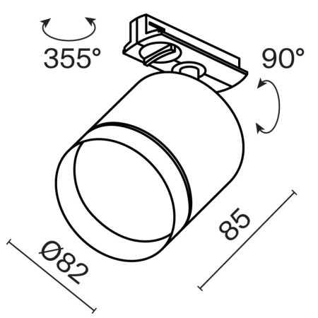 Светильник на шине Maytoni Technical TR088-1-GX53-MG