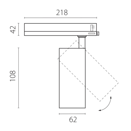 Светильник на шине Lightstar A5136TRIAC
