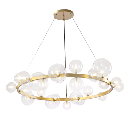 Crystal Lux Люстра Crystal Lux AGATA SP24 V2 GOLD/TRANSPARENTE
