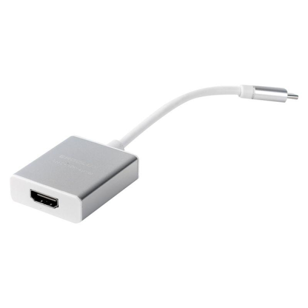 Переходник HDMI-Type C ELX-VA01-Type C пластик металлик коробка Ergolux 15300