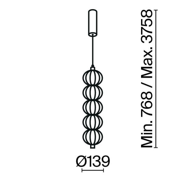 Подвесной светильник Maytoni MOD216PL-L10G3K