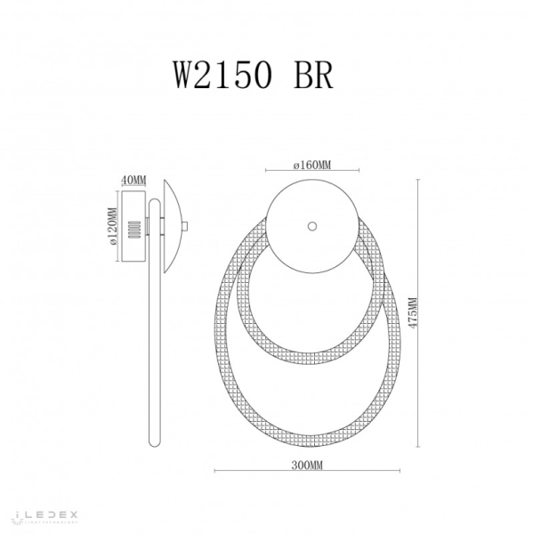 Бра iLedex W2150 BR