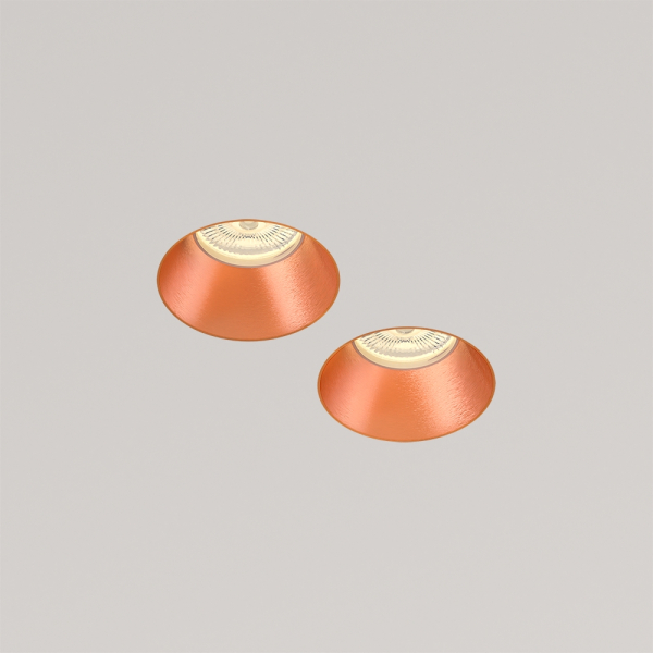 QUASAR 80 DUO COPPER Встраиваемый потолочный гипсовый светильник