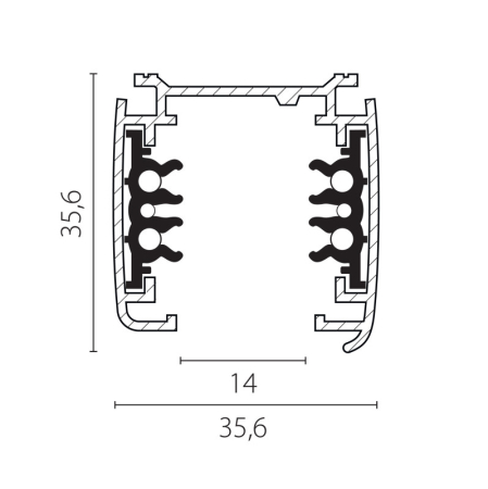 Шинопровод Lightstar 504025-DALI
