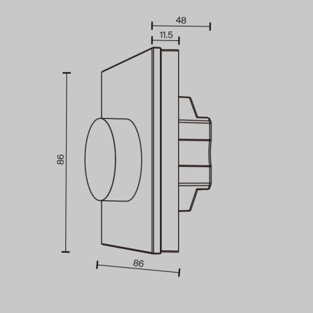 Панель управления Maytoni Technical 711025