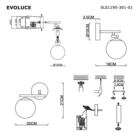 Бра Evoluce SLE1195-301-01