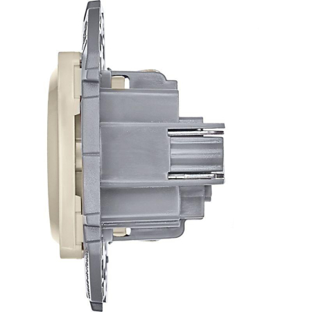 Розетка 1-м СП Inspiria 16А IP20 250В 2P+E немецк. стандарт механизм сл. кость IEK 673721