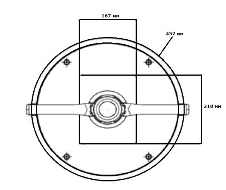 Светодиодный светильник Mlight "Глобус СТРАДА", консольный  М-1, ДТУ,  82 Вт М
