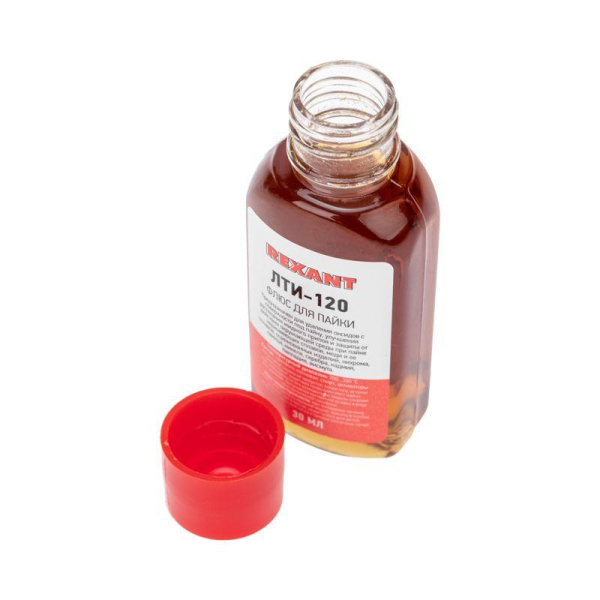 Флюс для пайки, ЛТИ-120, 30мл, блистер REXANT