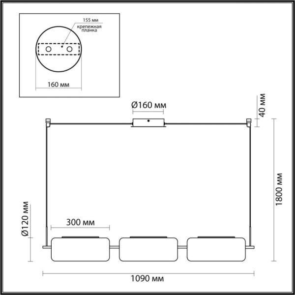 Подвесной светильник Odeon Light 5003/30L