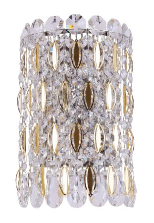 Crystal Lux Бра Crystal Lux LIRICA AP2 CHROME/GOLD-TRANSPARENT