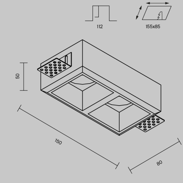 Maytoni Technical DL131-GU10-02-W