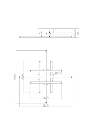 Накладная люстра Freya FR6024CL-L42B