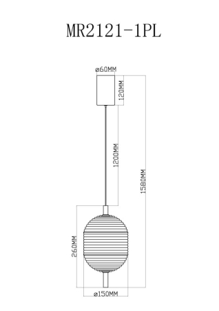 Подвесной светильник MyFar MR2121-1PL