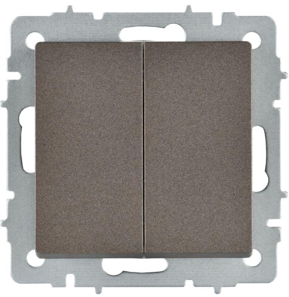 Выключатель перекрестный 2-кл. СП BRITE ВС10-2-3-БрТБ 10А механизм бронза IEK BR-V23-0-10-K45