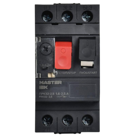 Пускатель ПРК32-2.5 In2.5А Ir1.6-2.5А Ue 660В KARAT IEK DMS11-D25