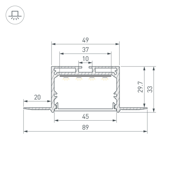 Профиль Arlight 059412