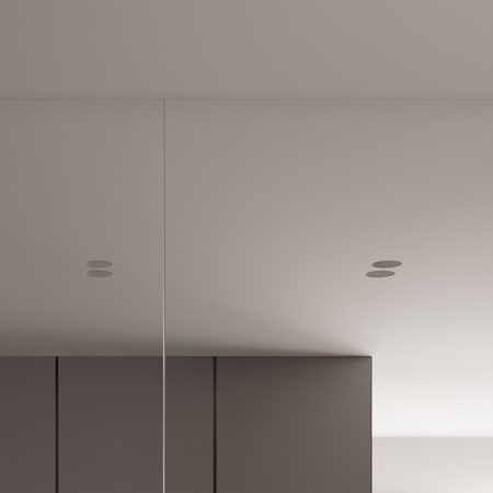 QUASAR 80 DUO Встраиваемый потолочный гипсовый светильник