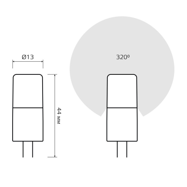 Светодиодная лампа Gauss 10724