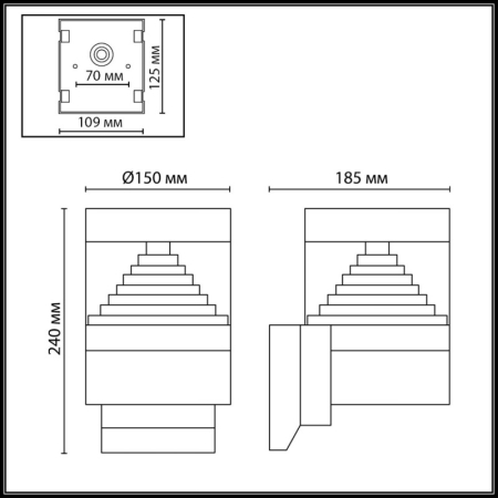 Светильник настенный Odeon Light 7140/20WL